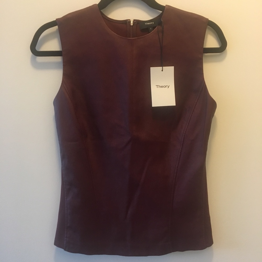 Theory mulberry leather top